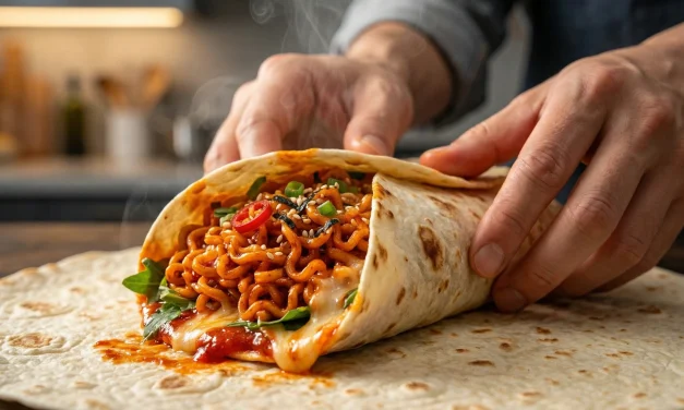 Gandum Tortilla Dengan Variasi Isian Dari Burrito