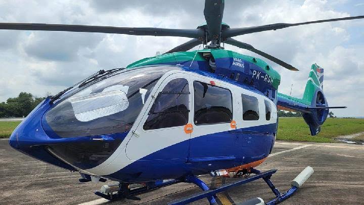 Kendaraan Terbang Helikopter Secara Vertikal Ke Atas
