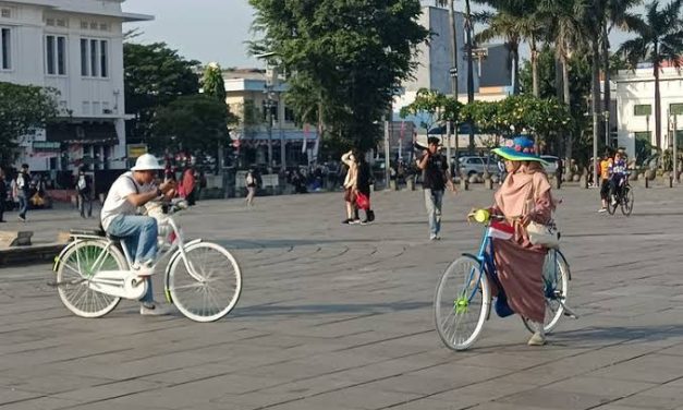 Kendaraan Klasik Sepeda Ontel Di Zaman Lampau