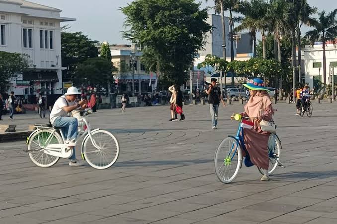 Kendaraan Klasik Sepeda Ontel Di Zaman Lampau