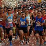 Sebuah Kegiatan Lari Maraton Dengan Jarak Yang Jauh